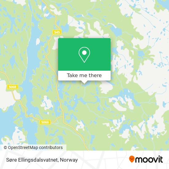 Søre Ellingsdalsvatnet map