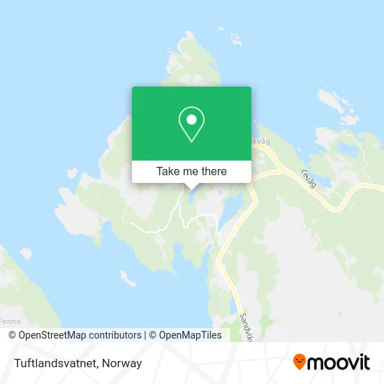 Tuftlandsvatnet map