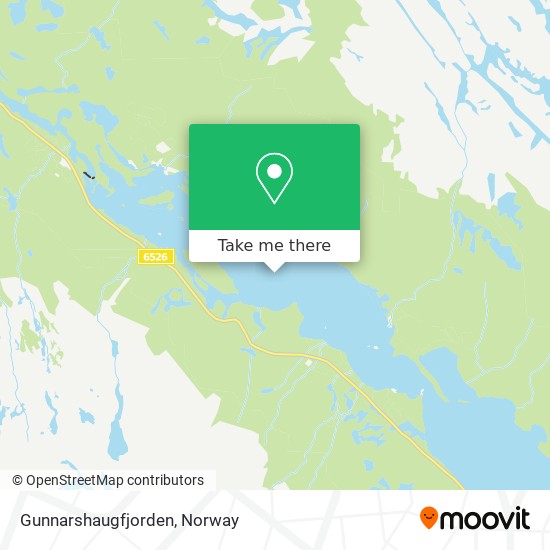 Gunnarshaugfjorden map