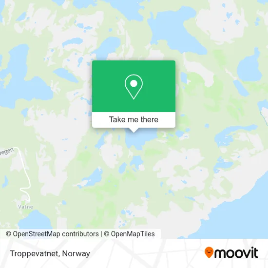 Troppevatnet map