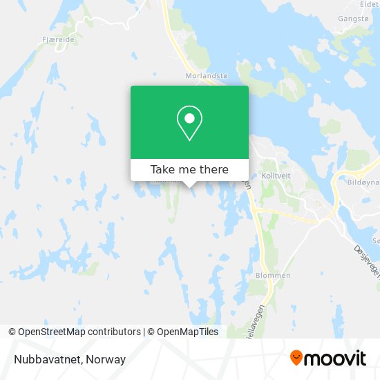 Nubbavatnet map