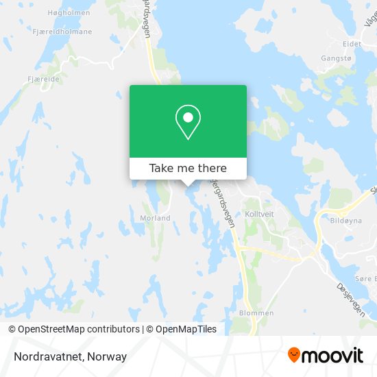 Nordravatnet map