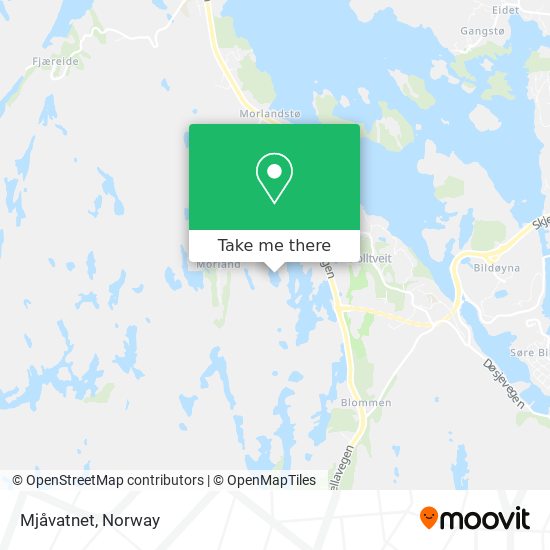 Mjåvatnet map