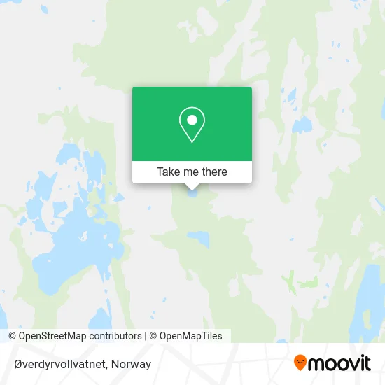 Øverdyrvollvatnet map