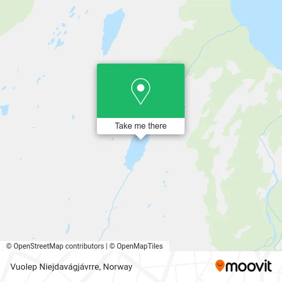 Vuolep Niejdavágjávrre map