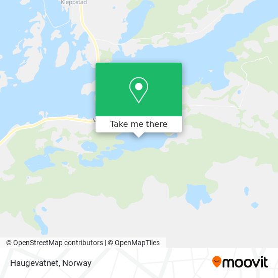 Haugevatnet map