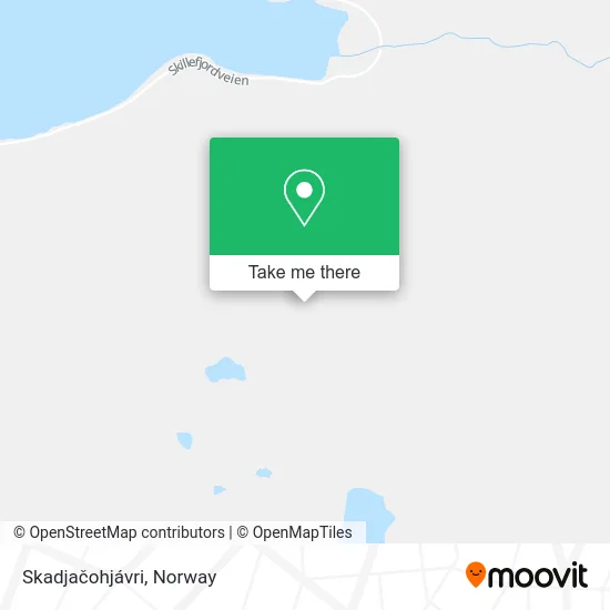 Skadjačohjávri map