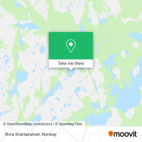 Øvra Svartavatnet map