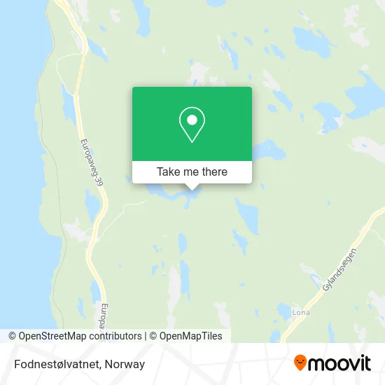 Fodnestølvatnet map