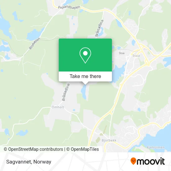 Sagvannet map