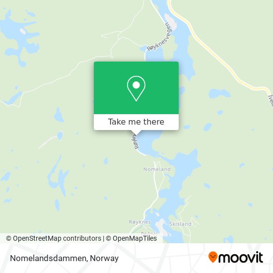 Nomelandsdammen map