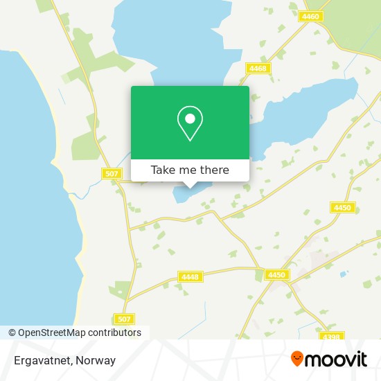 Ergavatnet map