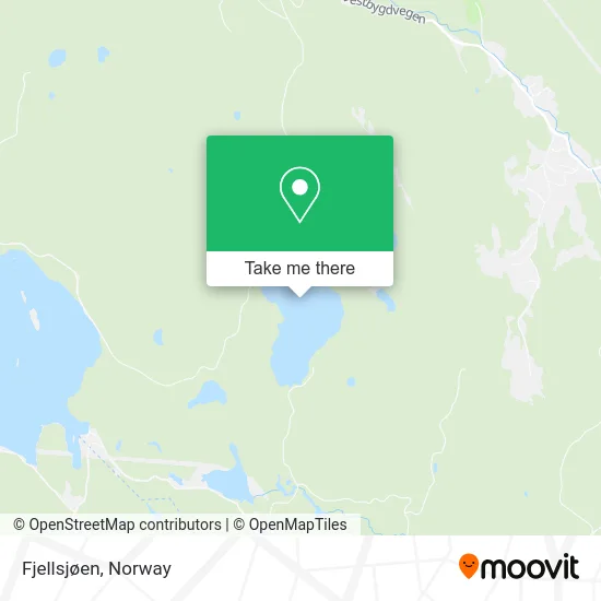 Fjellsjøen map