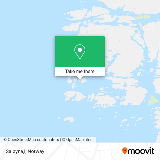 Saløyna,l map