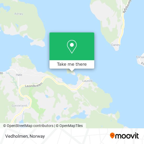 Vedholmen map