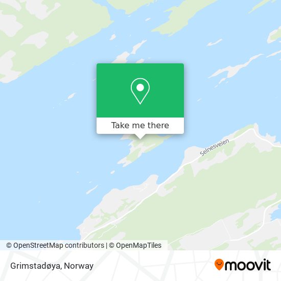 Grimstadøya map