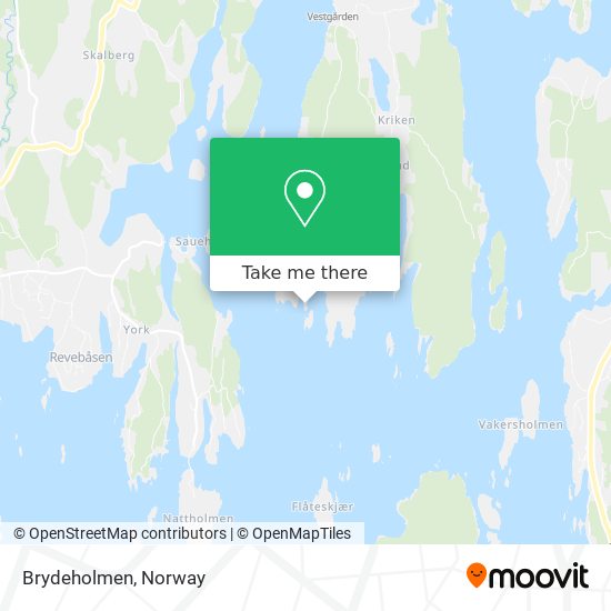 Brydeholmen map