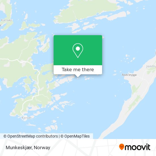 Munkeskjær map