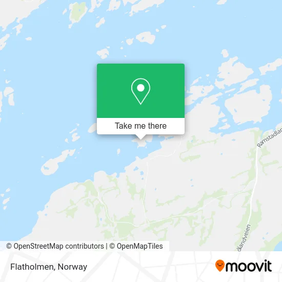 Flatholmen map
