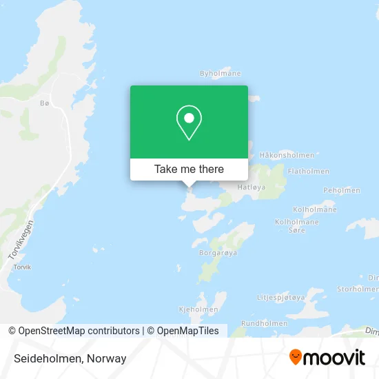 Seideholmen map