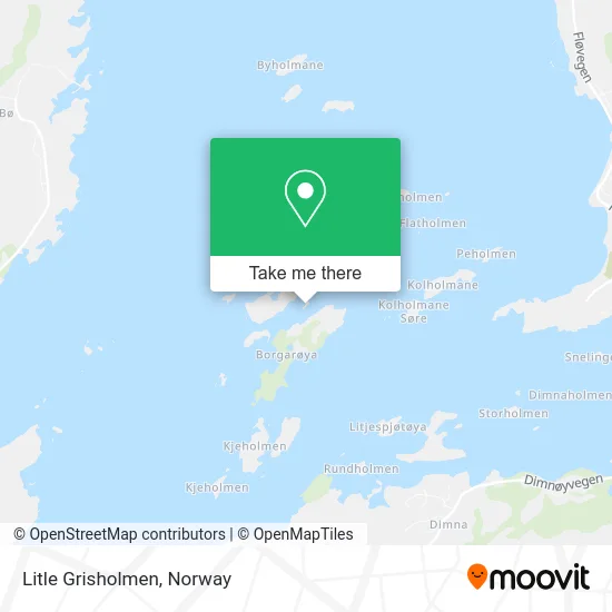 Litle Grisholmen map