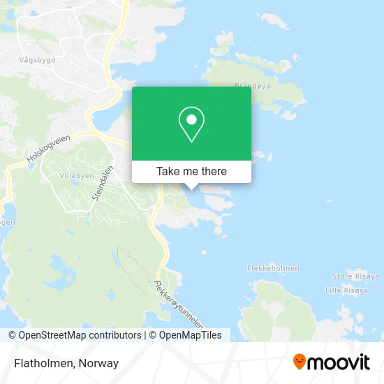 Flatholmen map