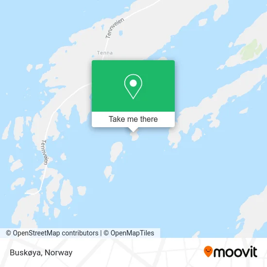 Buskøya map