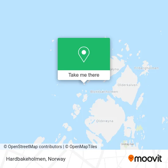 Hardbakeholmen map