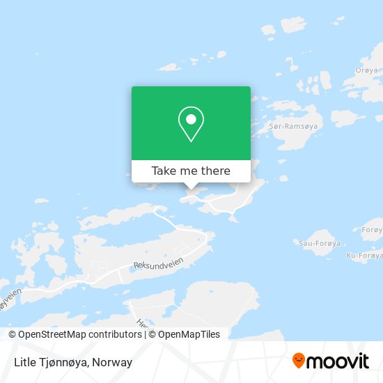 Litle Tjønnøya map