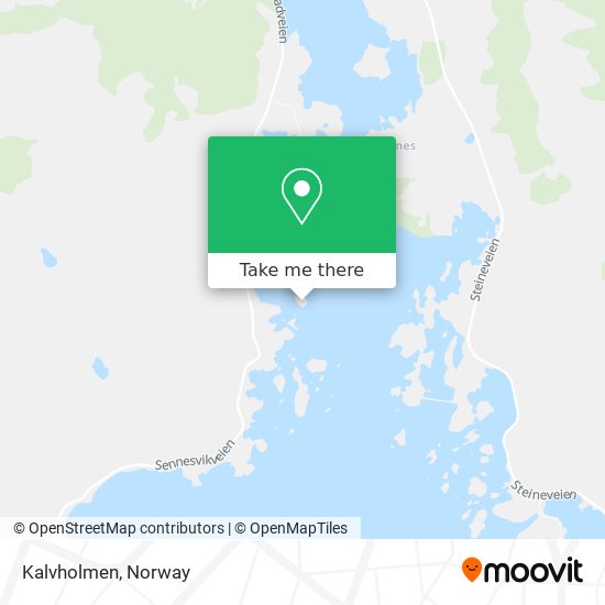 Kalvholmen map