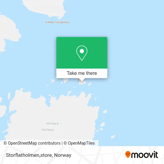 Storflatholmen,store map