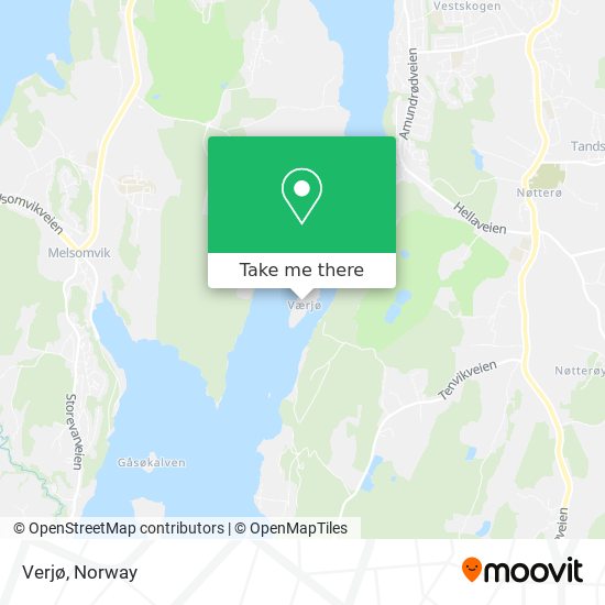 Verjø map