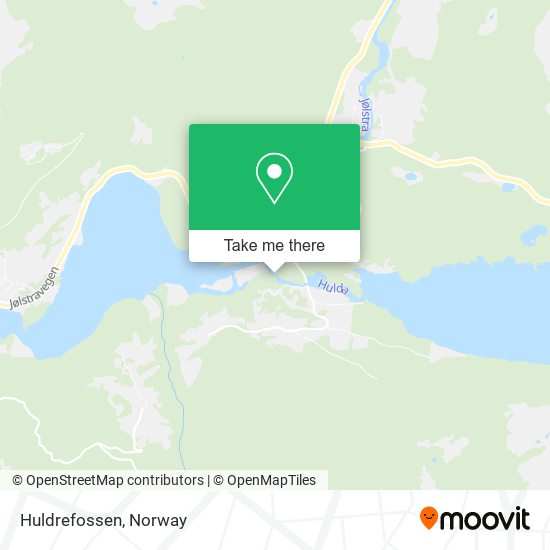 Huldrefossen map