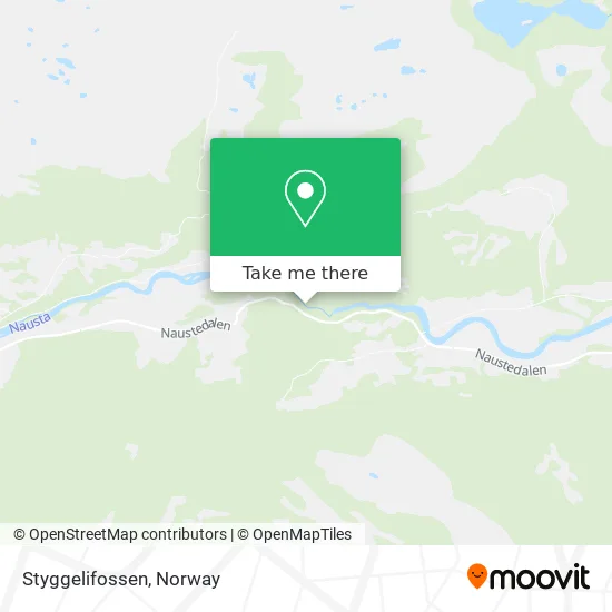 Styggelifossen map