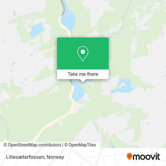Litlesæterfossen map