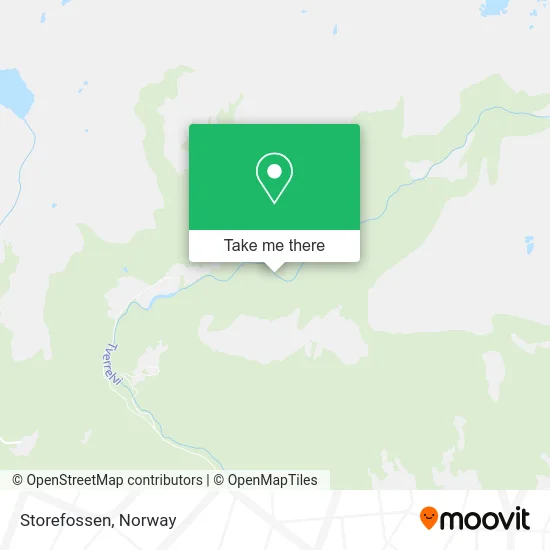 Storefossen map