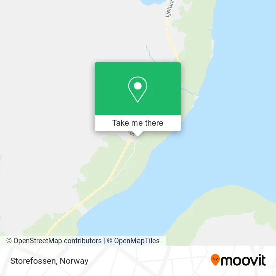 Storefossen map