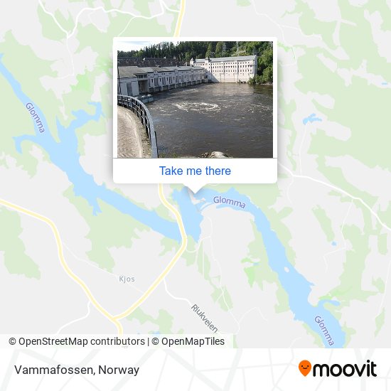 Vammafossen map