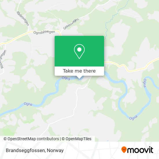 Brandseggfossen map