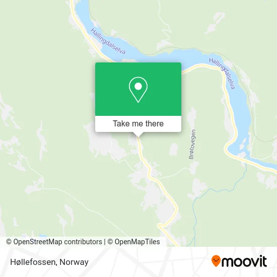 Høllefossen map