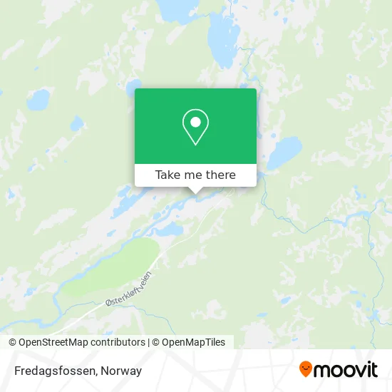 Fredagsfossen map