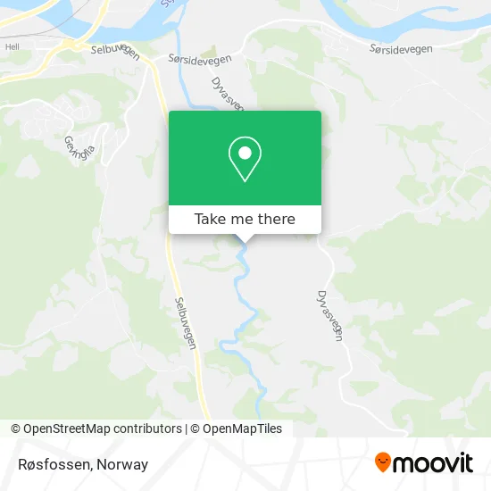 Røsfossen map