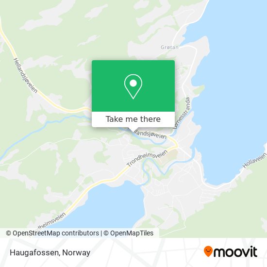 Haugafossen map