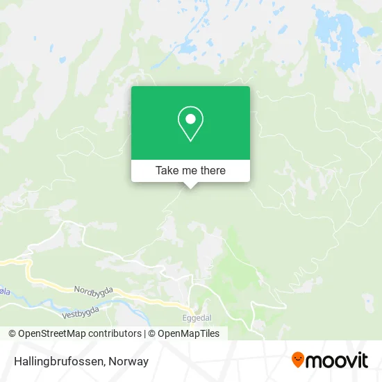 Hallingbrufossen map