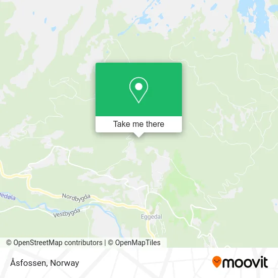 Åsfossen map