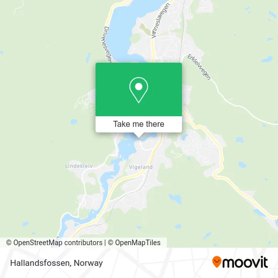 Hallandsfossen map