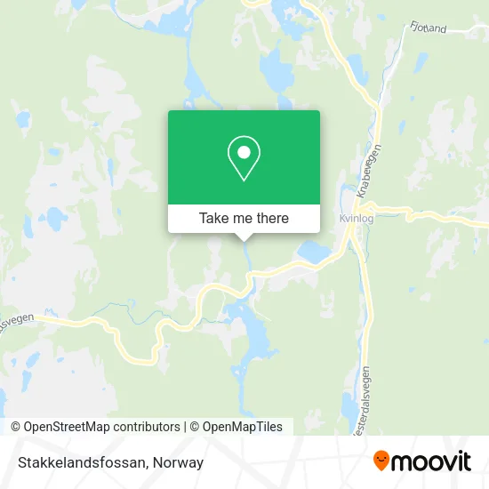 Stakkelandsfossan map