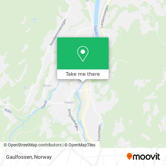 Gaulfossen map