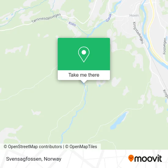 Svensagfossen map