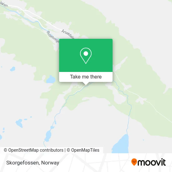 Skorgefossen map